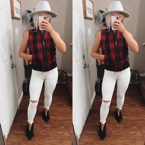 Madewell finely crafted winter black and red Buffalo checkered size small